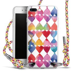 New Carry Case Transparent Stoff colourful/silber