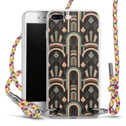 New Carry Case Transparent Stoff colourful/silber