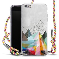 New Carry Case Transparent Stoff colourful/silber