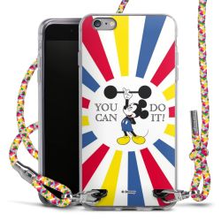 New Carry Case Transparent Stoff colourful/silber