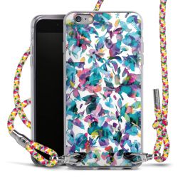 New Carry Case Transparent Stoff colourful/silber