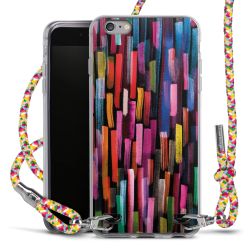 New Carry Case Transparent Stoff colourful/silber