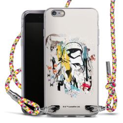 New Carry Case Transparent Stoff colourful/silber