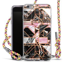 New Carry Case Transparent Stoff colourful/silber