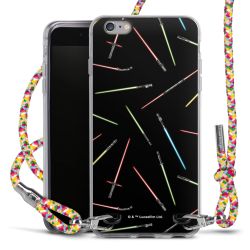 New Carry Case Transparent Stoff colourful/silber