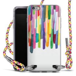 New Carry Case Transparent Stoff colourful/silber