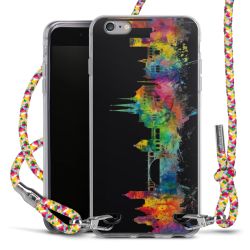 New Carry Case Transparent Stoff colourful/silber