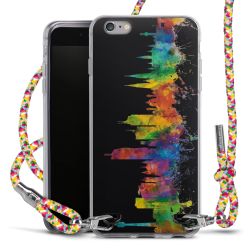 New Carry Case Transparent Stoff colourful/silber