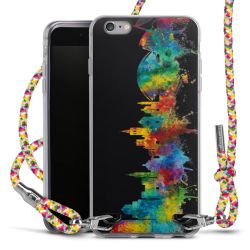 New Carry Case Transparent Stoff colourful/silber