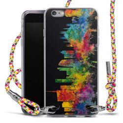 New Carry Case Transparent Stoff colourful/silber