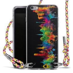 New Carry Case Transparent Stoff colourful/silber