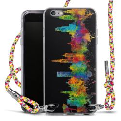 New Carry Case Transparent Stoff colourful/silber