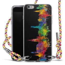 New Carry Case Transparent Stoff colourful/silber