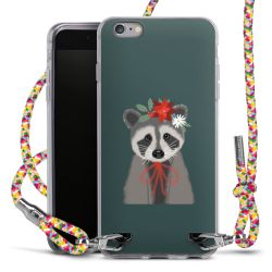 New Carry Case Transparent Stoff colourful/silber