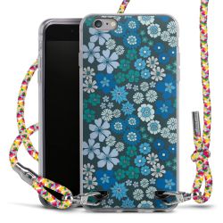 New Carry Case Transparent Stoff colourful/silber