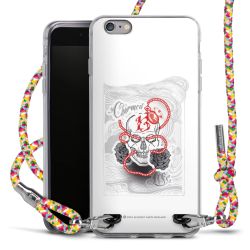 New Carry Case Transparent Stoff colourful/silber