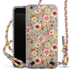 New Carry Case Transparent Stoff colourful/silber