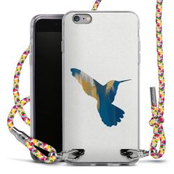 New Carry Case Transparent Stoff colourful/silber