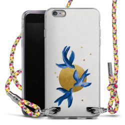 New Carry Case Transparent Stoff colourful/silber