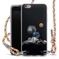 New Carry Case Transparent Stoff colourful/silber