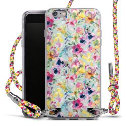 New Carry Case Transparent Stoff colourful/silber