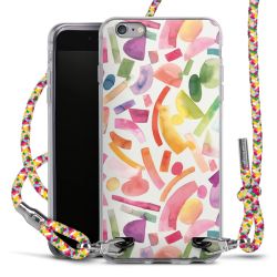 New Carry Case Transparent Stoff colourful/silber