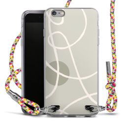 New Carry Case Transparent Stoff colourful/silber