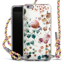 New Carry Case Transparent Stoff colourful/silber