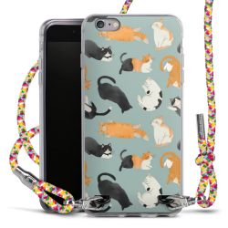 New Carry Case Transparent Stoff colourful/silber