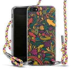 Carry Case Transparent Fabric colourful