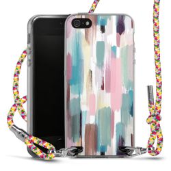 New Carry Case Transparent Stoff colourful/silber