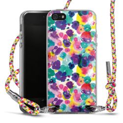 New Carry Case Transparent Stoff colourful/silber