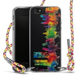 Carry Case Transparent Fabric colourful