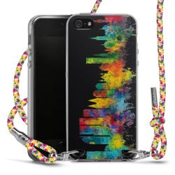 New Carry Case Transparent Stoff colourful/silber