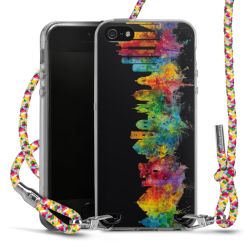 New Carry Case Transparent Stoff colourful/silber