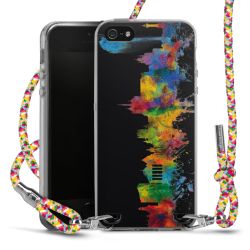 New Carry Case Transparent Stoff colourful/silber