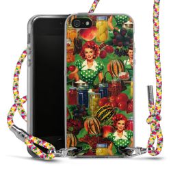 Carry Case Transparent Fabric colourful