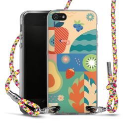 New Carry Case Transparent Stoff colourful/silber