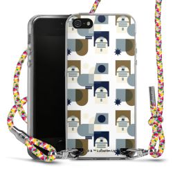 New Carry Case Transparent Stoff colourful/silber