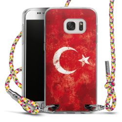 New Carry Case Transparent Stoff colourful/silber