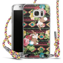 New Carry Case Transparent Stoff colourful/silber