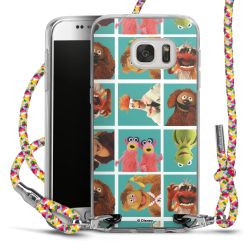 New Carry Case Transparent Stoff colourful/silber