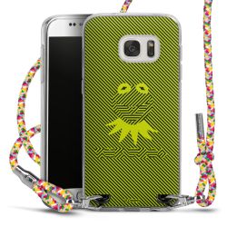 New Carry Case Transparent Stoff colourful/silber