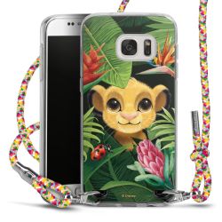 New Carry Case Transparent Stoff colourful/silber