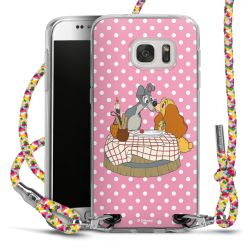 New Carry Case Transparent Stoff colourful/silber