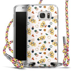 New Carry Case Transparent Stoff colourful/silber