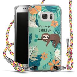 New Carry Case Transparent Stoff colourful/silber