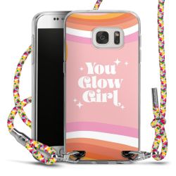 New Carry Case Transparent Stoff colourful/silber