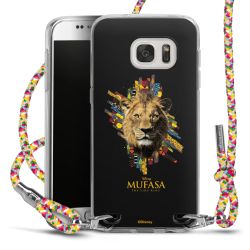 New Carry Case Transparent Stoff colourful/silber