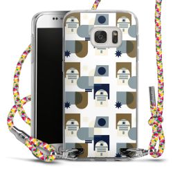 New Carry Case Transparent Stoff colourful/silber